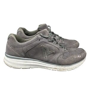 Vionic‎ Sneakers Mens 9 Gray Revive Suede Leather Trainers Walking Gym Workout